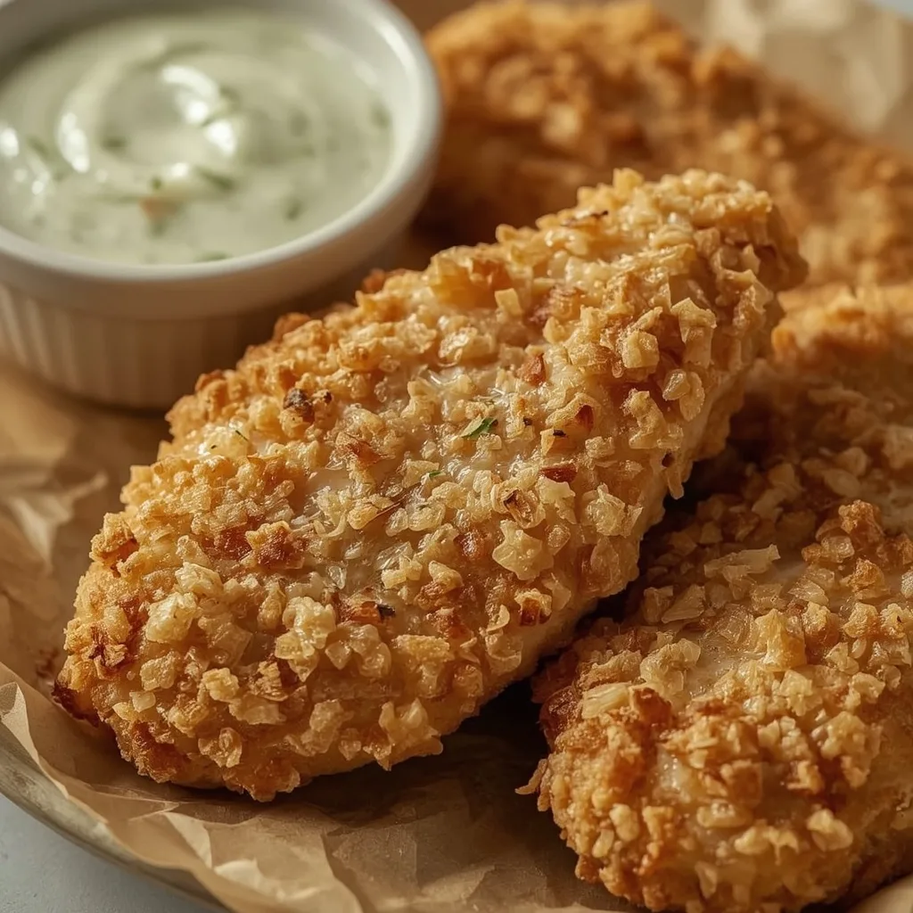 Crunchy Parmesan Chicken Tenders