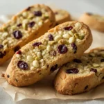 Giada Cherry-Pistachio Biscotti - recipe card