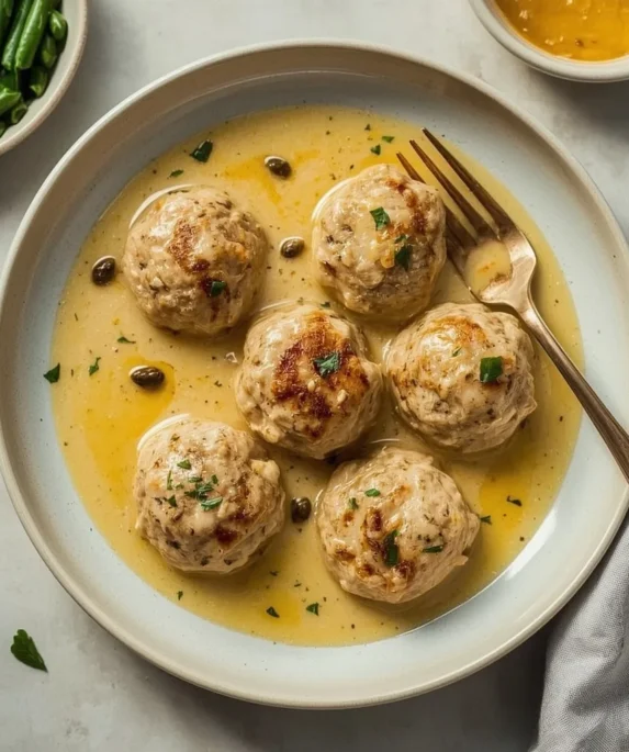 Giada Chicken Piccata Meatballs