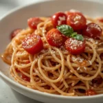 Giada De Laurentiis Cherry Tomato Spaghetti - recipe card