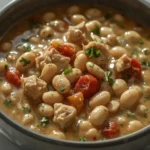 Giada White Bean and Chicken Chili - recipe card